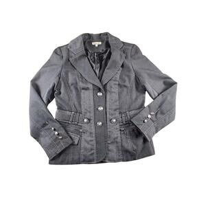Blazer Gris Dark Academia Small / Grey Scholarly Blazer Vintage Look S